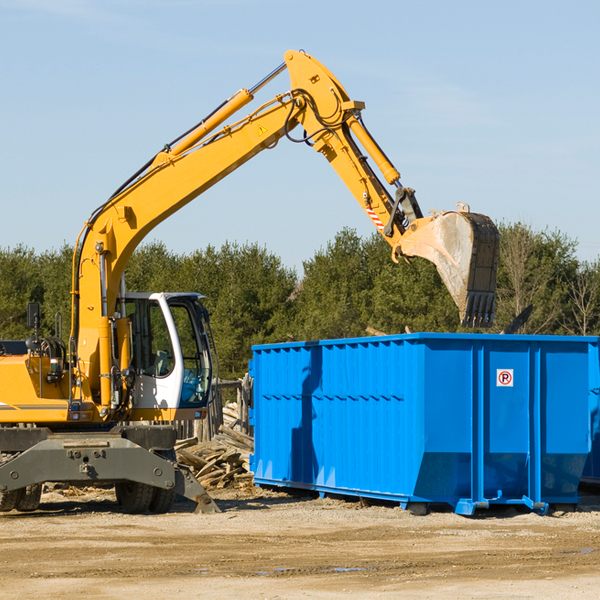 are there any restrictions on where a residential dumpster can be placed in West Henrietta